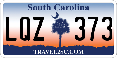 SC license plate LQZ373
