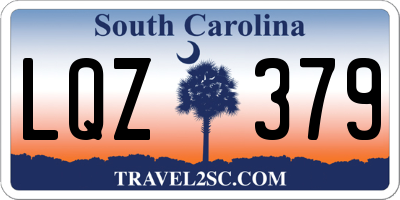 SC license plate LQZ379