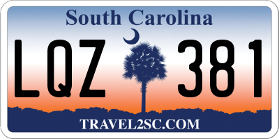 SC license plate LQZ381