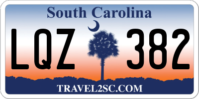 SC license plate LQZ382