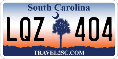 SC license plate LQZ404