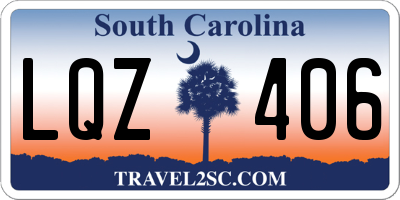 SC license plate LQZ406