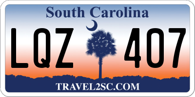 SC license plate LQZ407