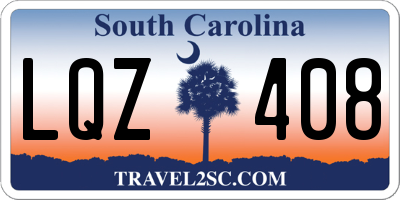 SC license plate LQZ408