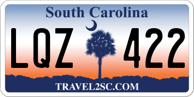 SC license plate LQZ422