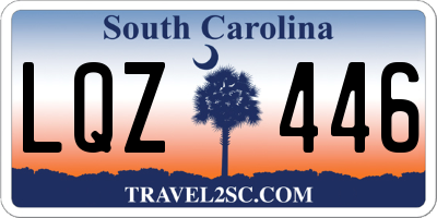SC license plate LQZ446