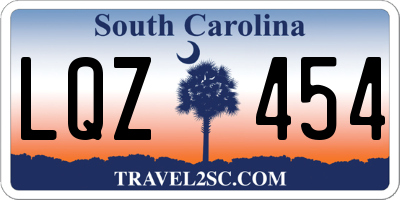 SC license plate LQZ454