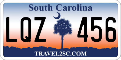 SC license plate LQZ456