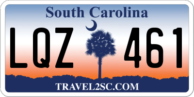 SC license plate LQZ461