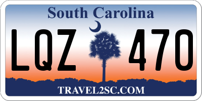 SC license plate LQZ470