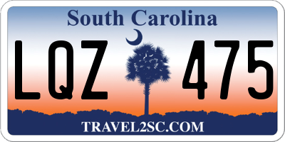 SC license plate LQZ475