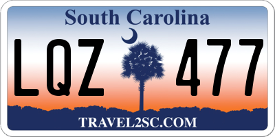 SC license plate LQZ477