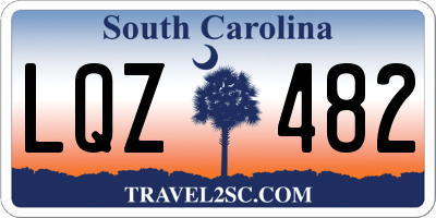 SC license plate LQZ482