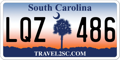 SC license plate LQZ486