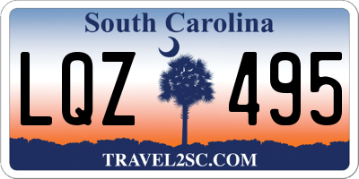 SC license plate LQZ495