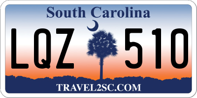 SC license plate LQZ510