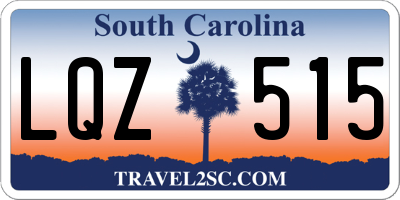 SC license plate LQZ515