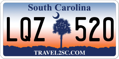 SC license plate LQZ520