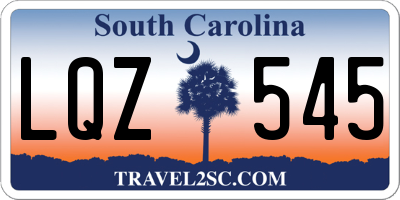 SC license plate LQZ545