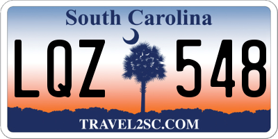 SC license plate LQZ548