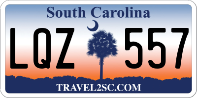 SC license plate LQZ557