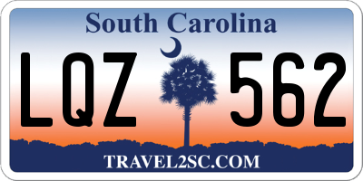 SC license plate LQZ562