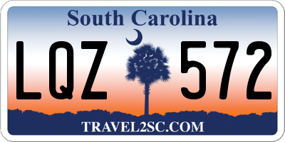 SC license plate LQZ572