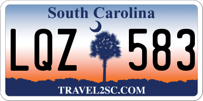 SC license plate LQZ583