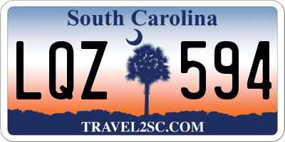 SC license plate LQZ594
