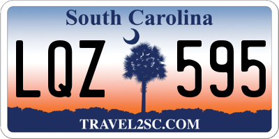 SC license plate LQZ595