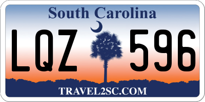 SC license plate LQZ596