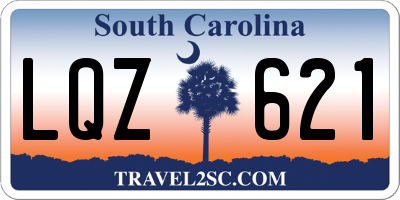 SC license plate LQZ621
