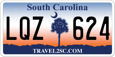 SC license plate LQZ624
