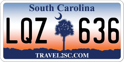 SC license plate LQZ636
