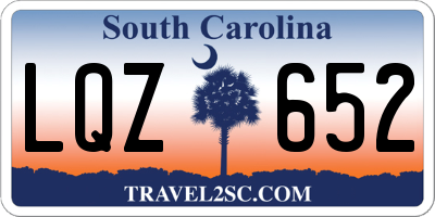SC license plate LQZ652