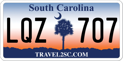 SC license plate LQZ707