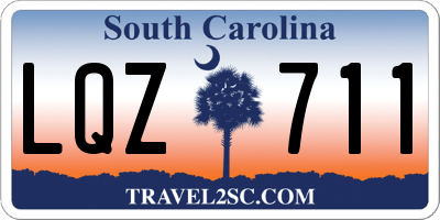 SC license plate LQZ711