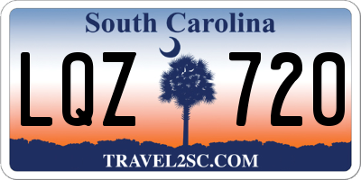 SC license plate LQZ720