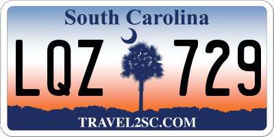 SC license plate LQZ729
