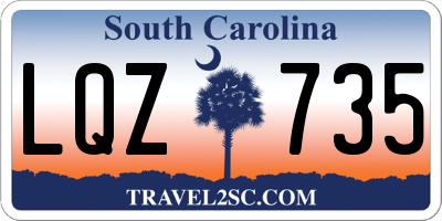 SC license plate LQZ735