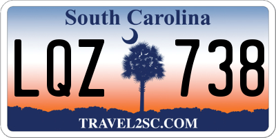 SC license plate LQZ738