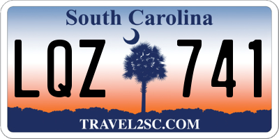 SC license plate LQZ741