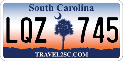 SC license plate LQZ745