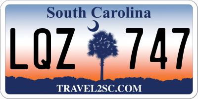 SC license plate LQZ747