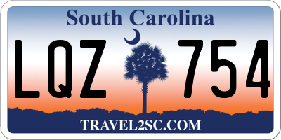SC license plate LQZ754