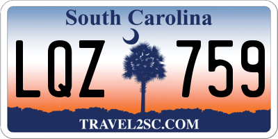 SC license plate LQZ759