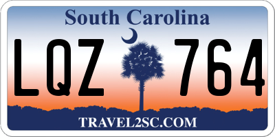 SC license plate LQZ764