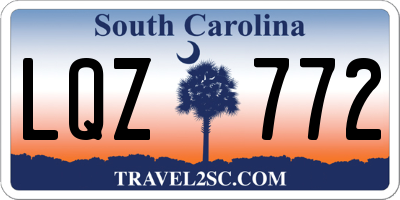 SC license plate LQZ772