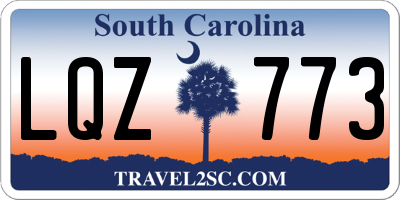 SC license plate LQZ773