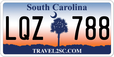 SC license plate LQZ788